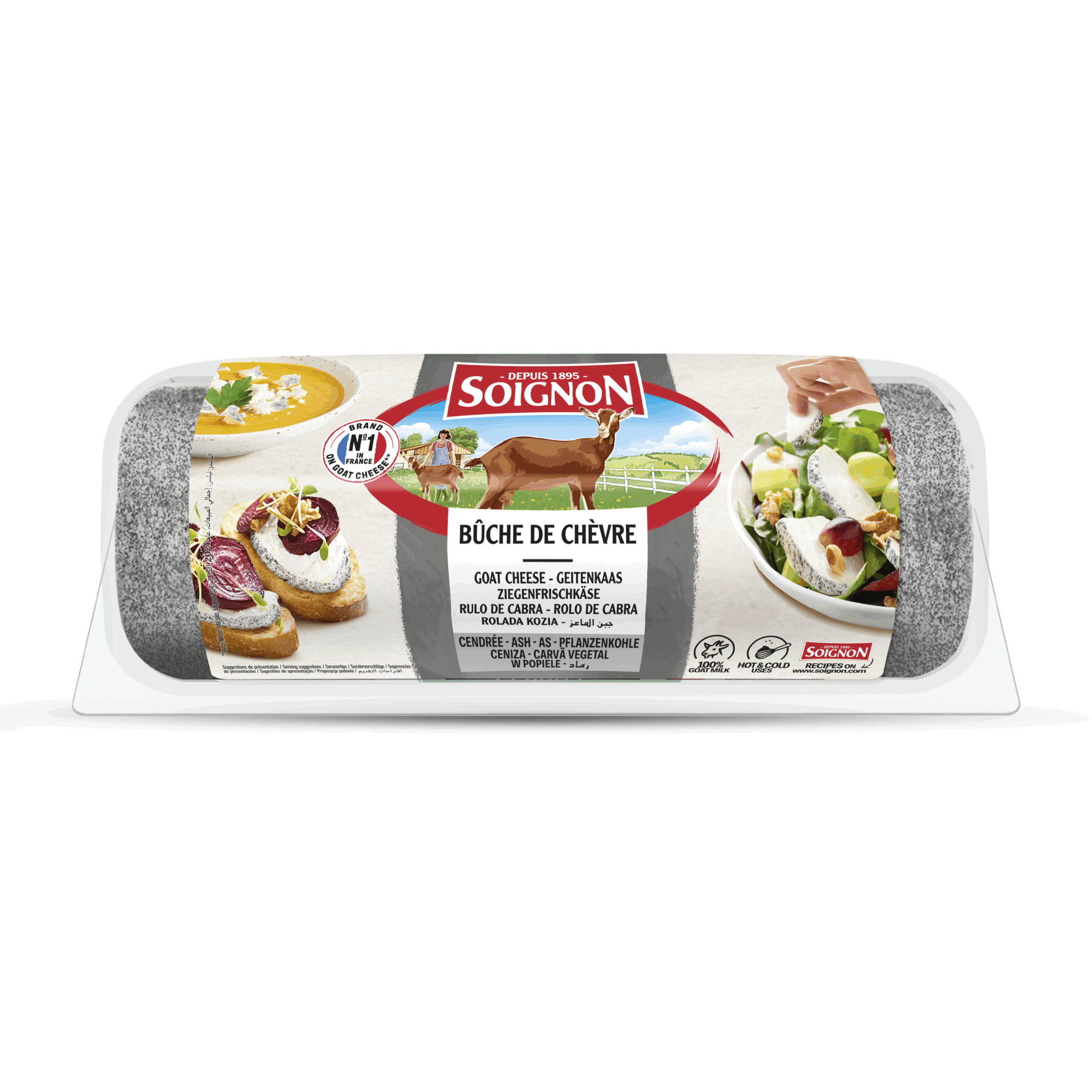 GOAT CHEESE LOG 1KG - ASH