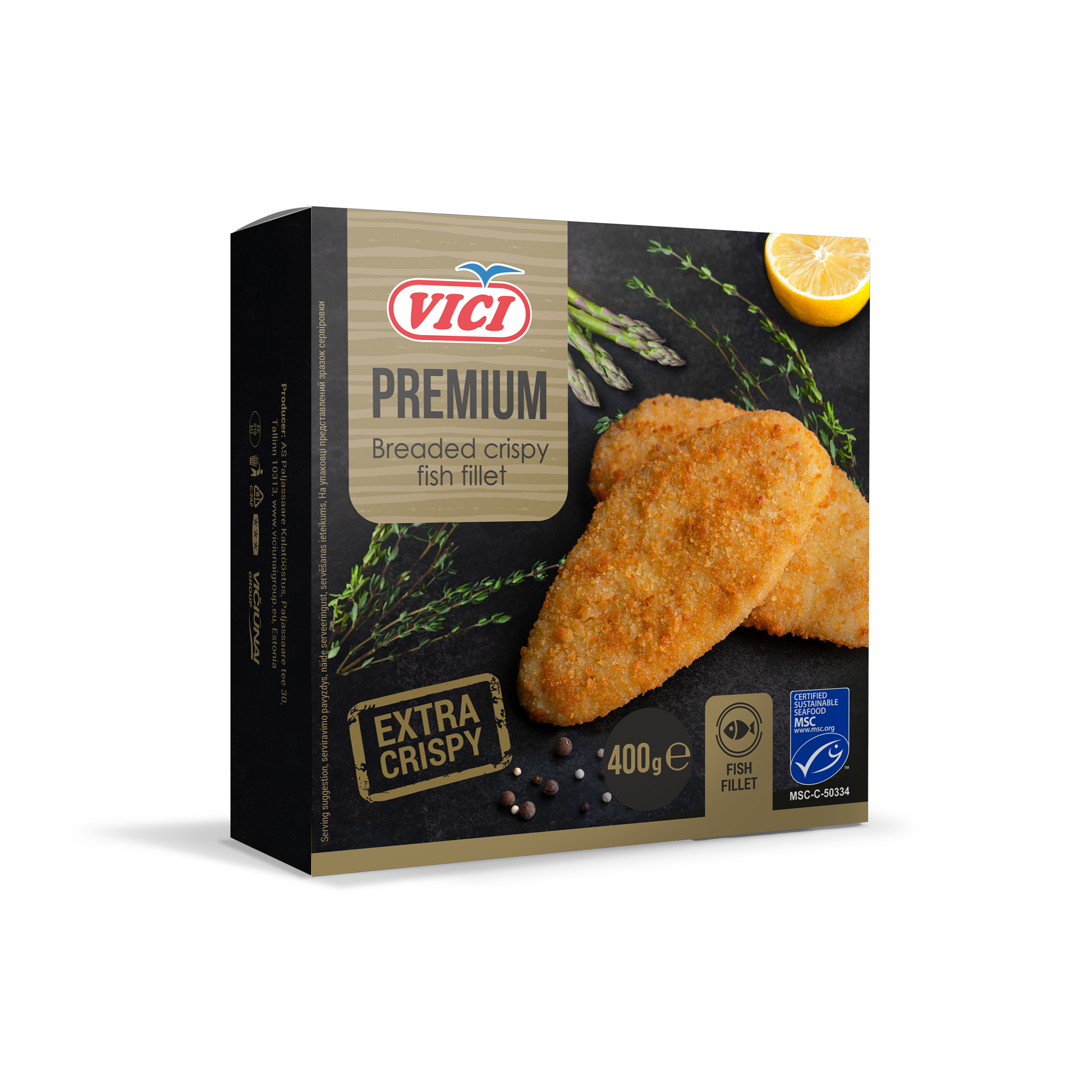 BREADED CRISPY FISH FILLET 400G