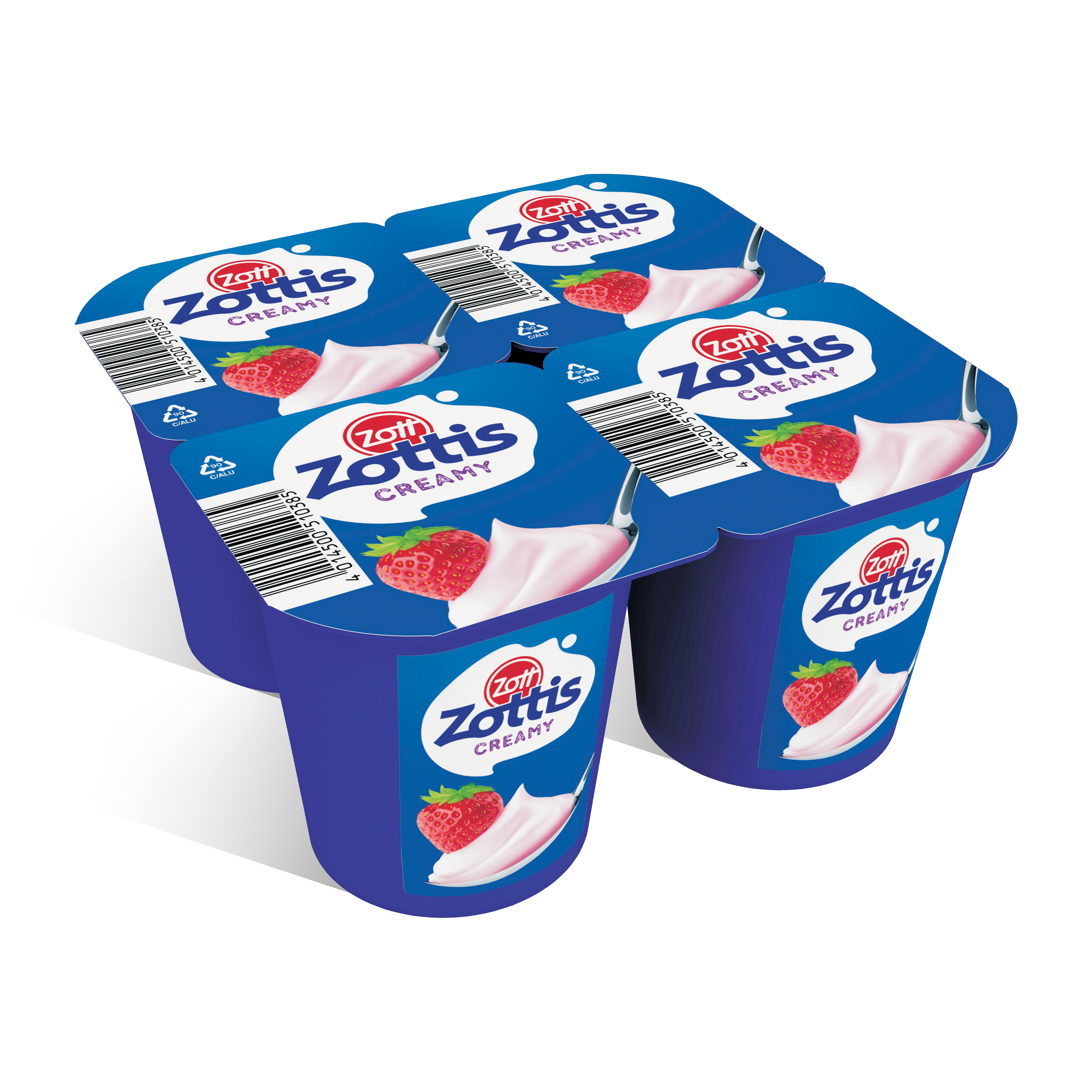 ZOTTIS CREAMY YOGURT STRAWBERRY 4x115G